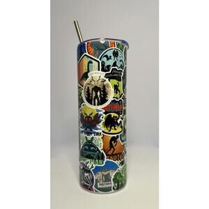 20 oz Cryptid Stainless Steel Tumbler with Lid, Straw